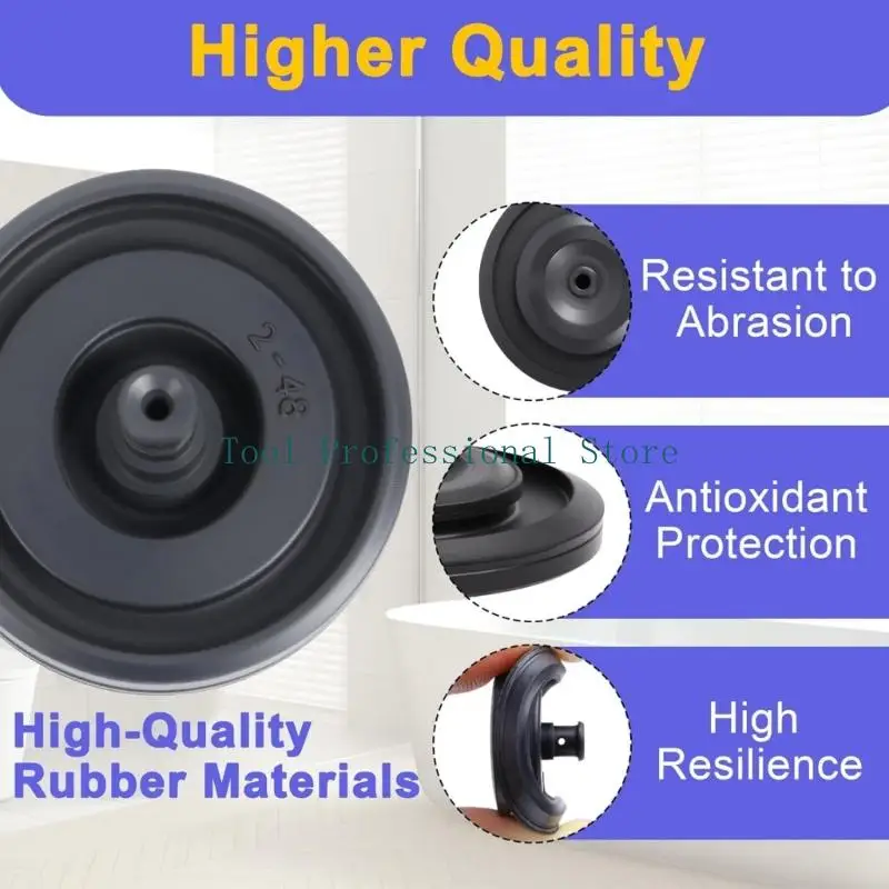 57QF Premium Rubber Gaskets to Fix Running Toilets Halt Leaks and Promote Significant Water Savings for Residential Use