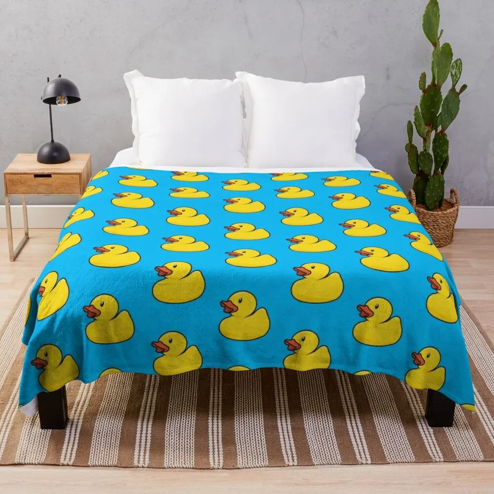 

Rubber Duck Throw Blanket Decoratives Luxury Designer for sofa Blankets