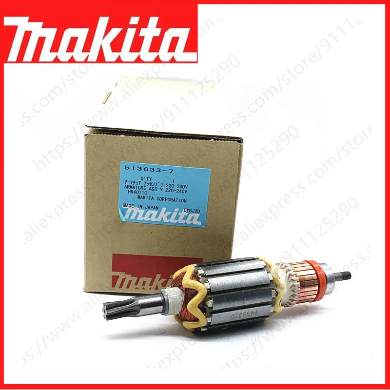 

AC220-240V Armature Rotor for MAKITA 513633-7 HR4001C HR4010C HR4011C Rotor Electric tool parts