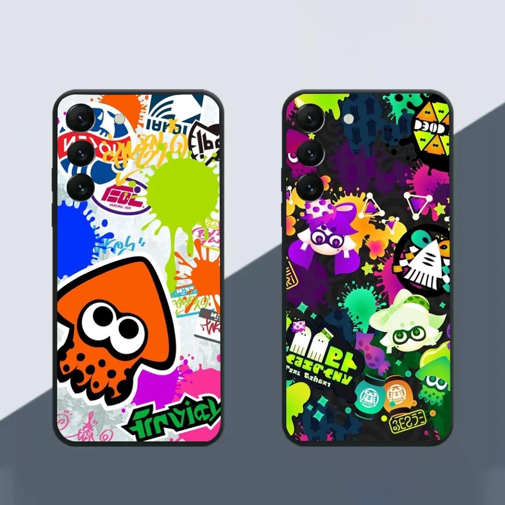 The Game S-Splatoon 3 Phone Case For Samsung Galaxy A52 A12 A51 S21 Edge S22ULTRA S23 S20LITE Plus Ultra Black Cover