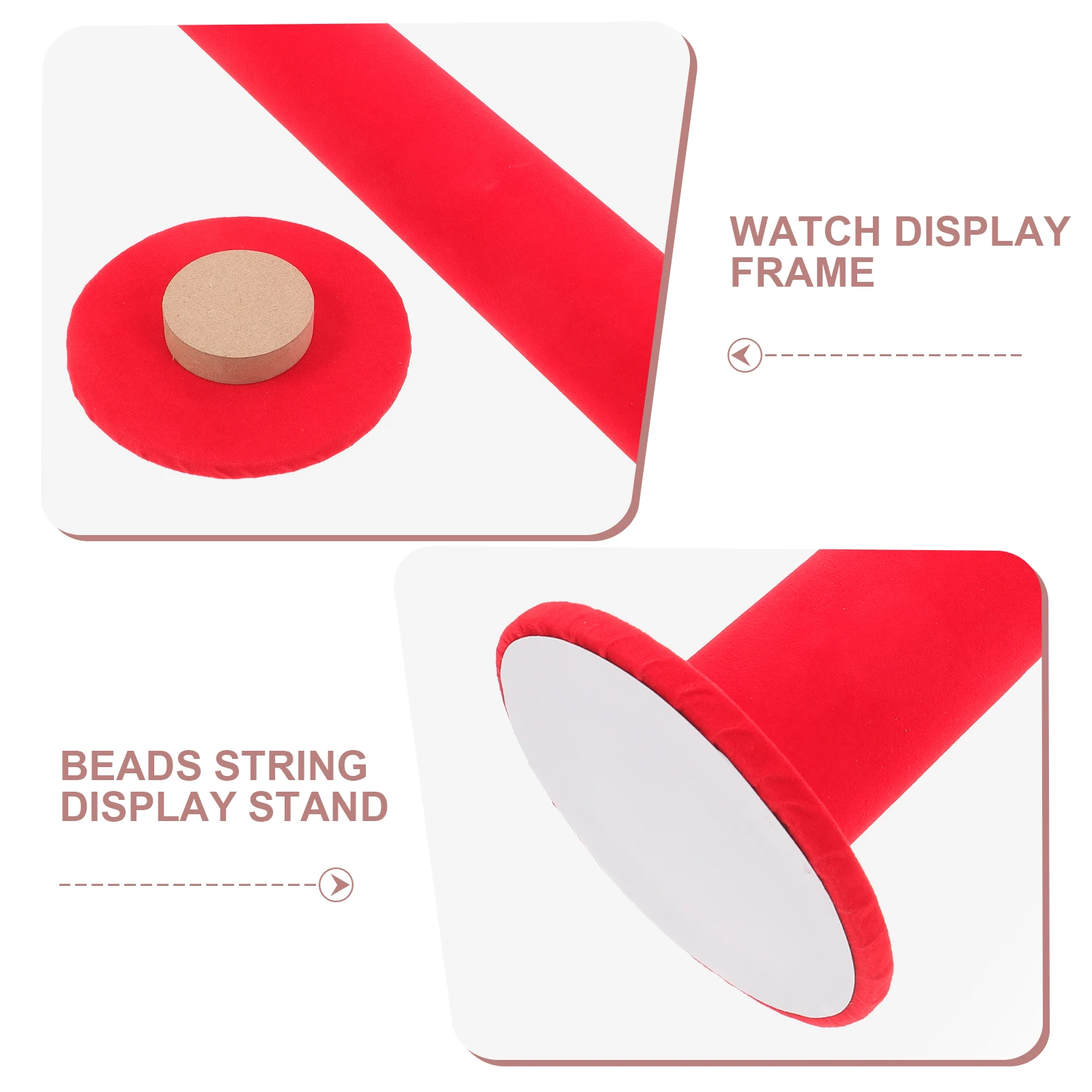 

Flannel Hair Tie Storage Rack for Bracelets Jewelry Display Stand Vertical Design Watches Accessories Organization