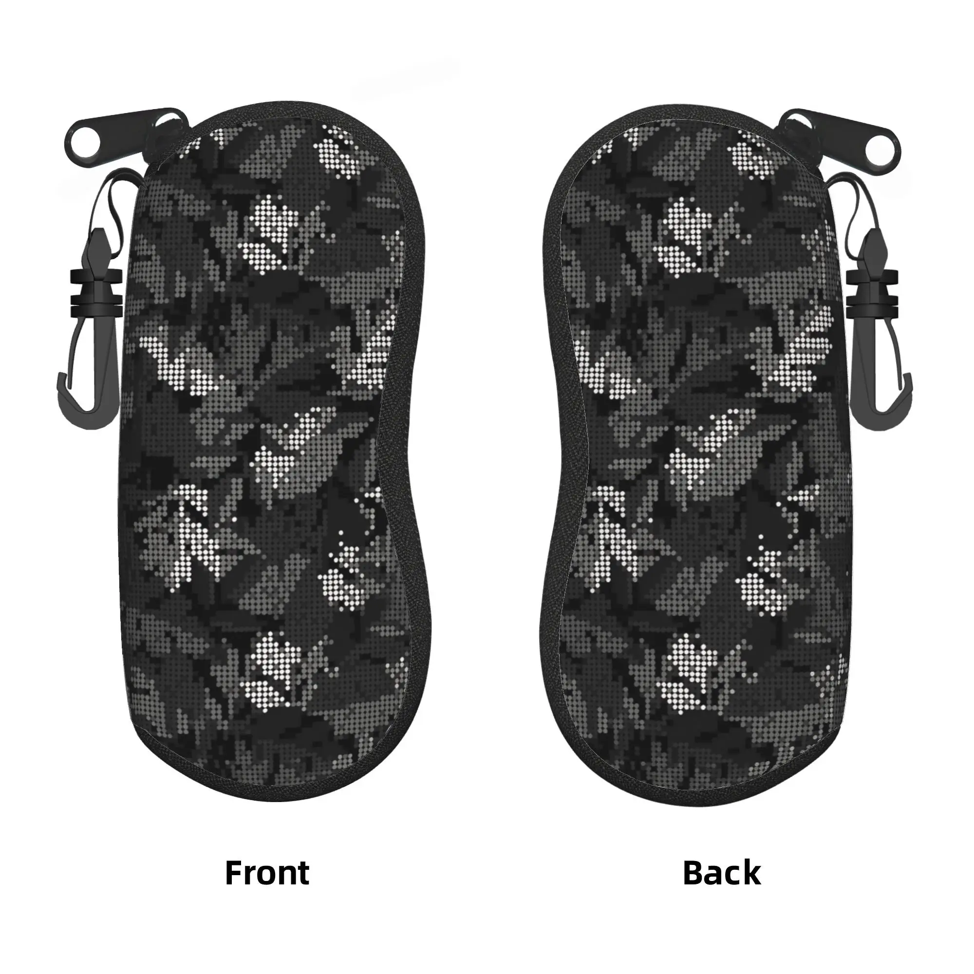 Camouflage pattern Glasses Case  Sunglasses Pouch Daily Classic Eyewear Bag Zipper Unisex Glasses Box