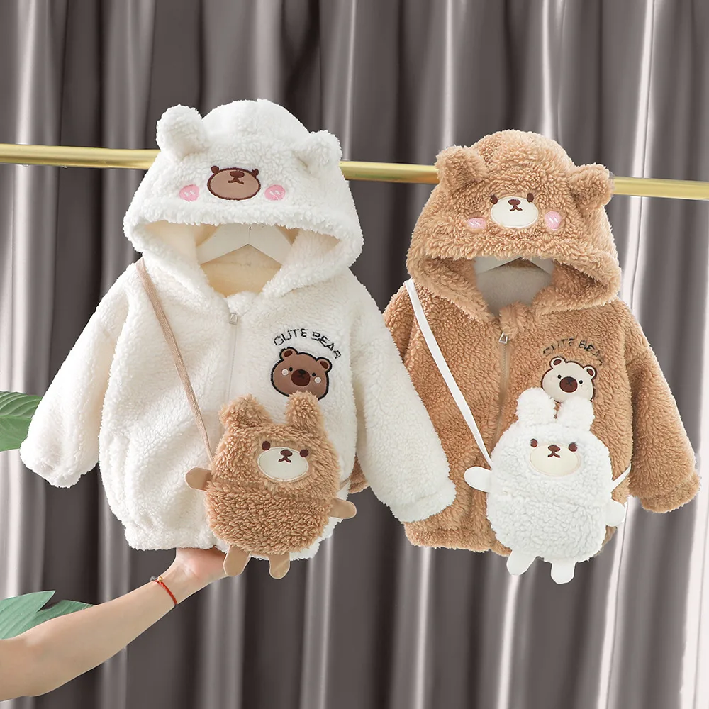 Boys Thick Coats Wi… - image