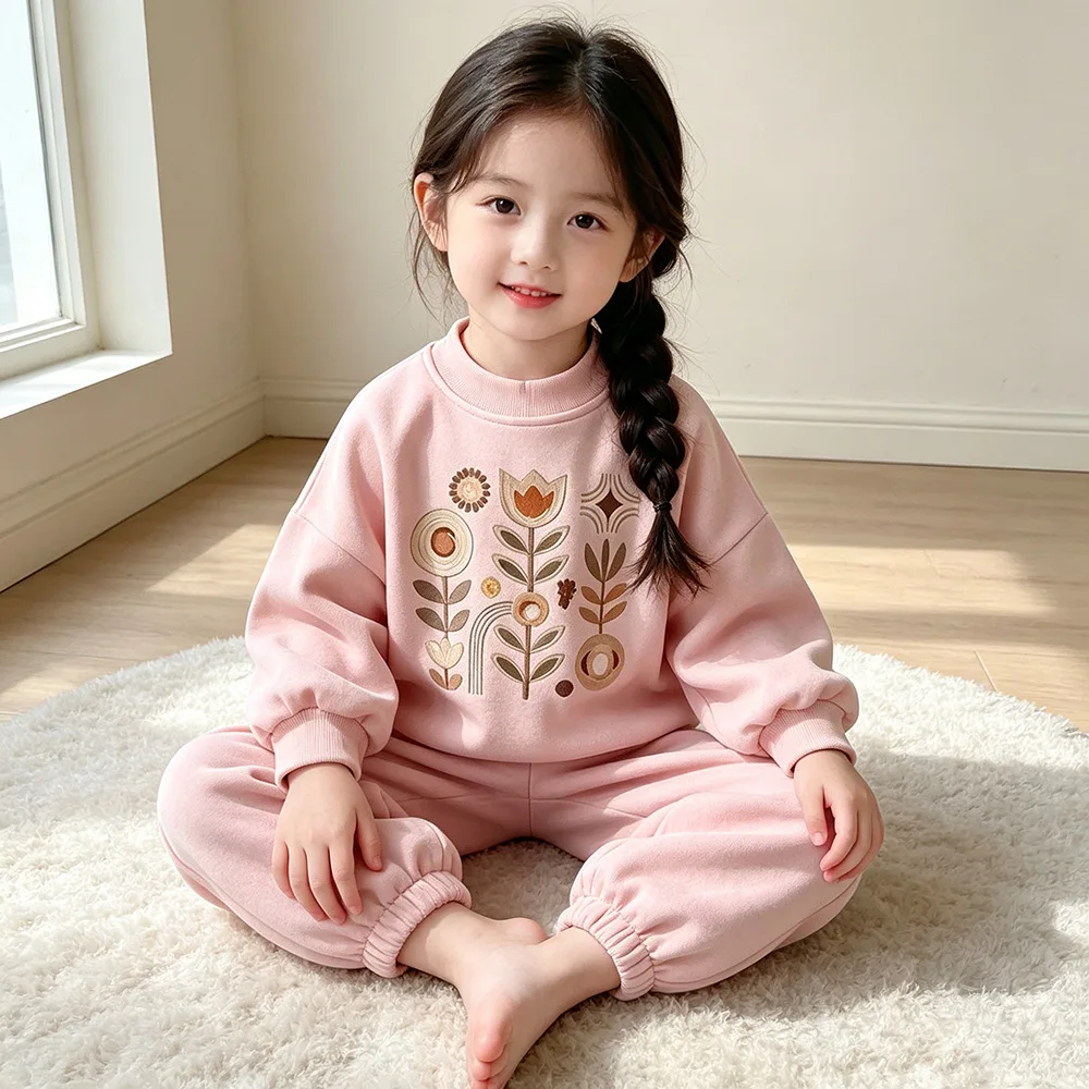 Neue Frühlings- und Herbstmode für Babys und Mädchen, Kinderkleidung, Niedliche Freizeitkleidung, T-Shirt und Hose, 2-teiliges Set, Kleinkind-Sportkostüm, Kinder-Trainingsanzüge – Detail 14