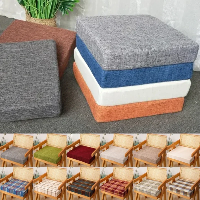 40/45/50cm Thickened Bench Cushion Long Mattress Custom Sofa Chair Seat Pad Decorative Garden Shoe Box Bay Window Pads Swings