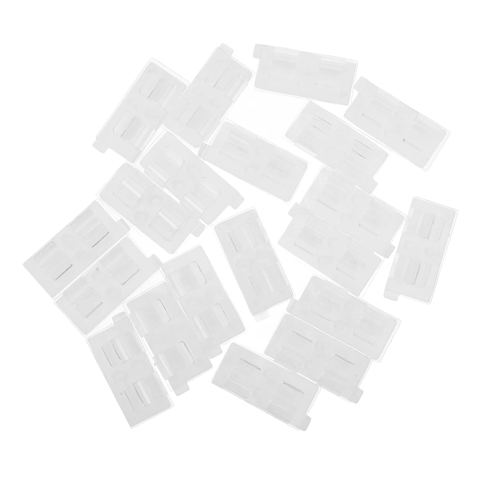 

20Pcs Outdoor Light String Clips Heavy Duty Dual Hook Clear Adhesive Waterproof Cable Clips for Hanging Lights Patio Cafe Gazebo