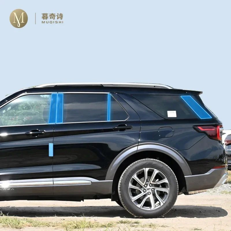 

Car Exterior Car window pillar Anti-scratch TPU Protective film Anti-scratch Repair film Accessories For Ford Explorer 2023-2025