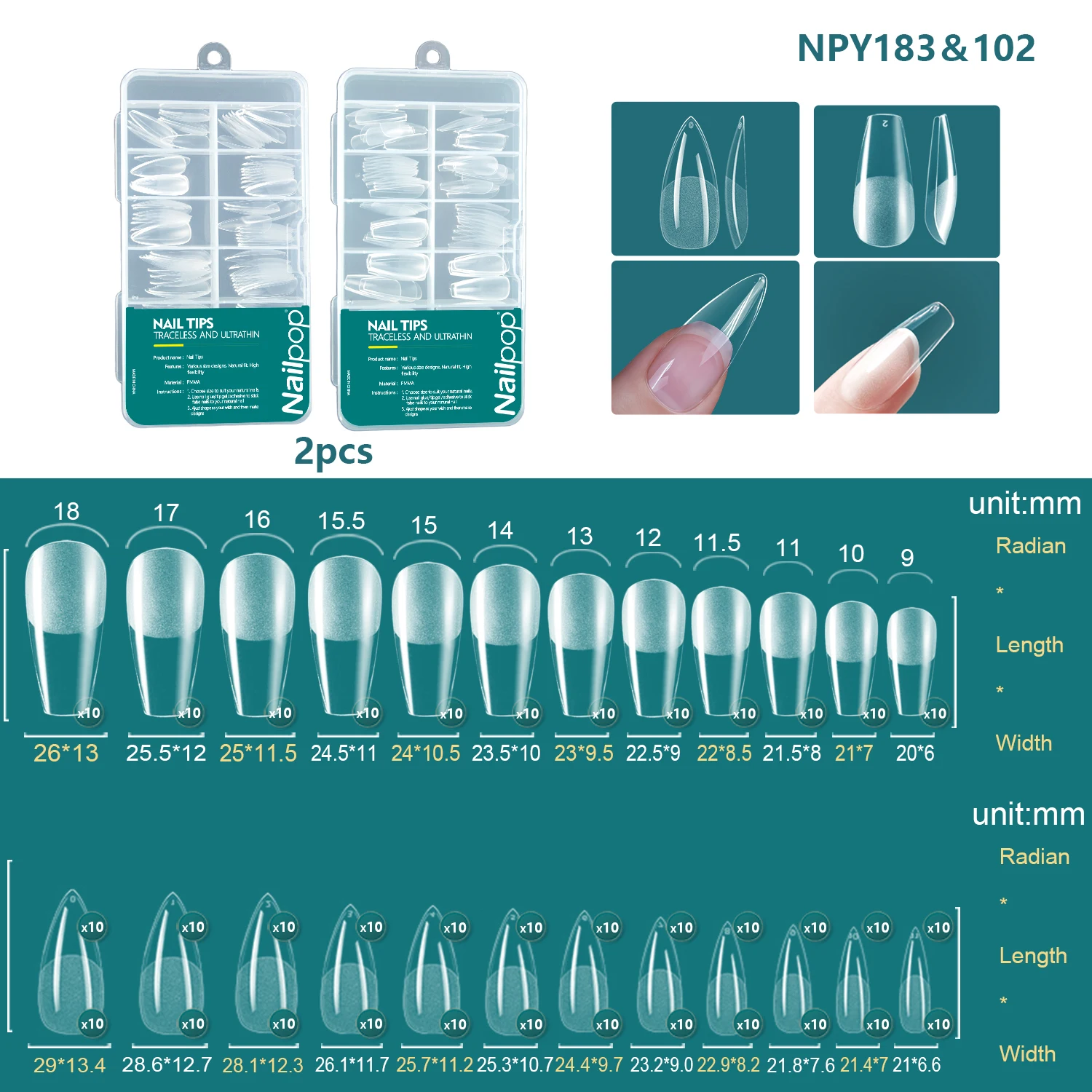 NPY-102-183-2pcs
