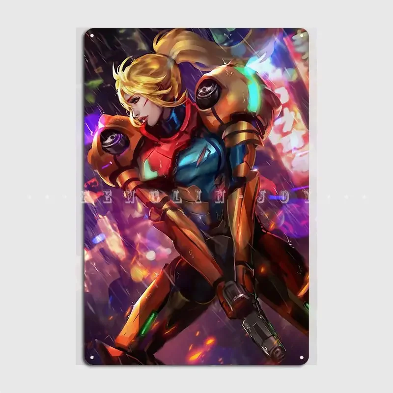 Samus Poster Metal Plaque Cinema Living Room Cinema Decoration Plaques Tin Sign Posters