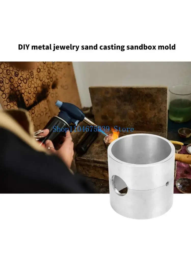 

5asd Sturdy Aluminum Alloy Casting Crucible Portable for Metalworking Artistics
