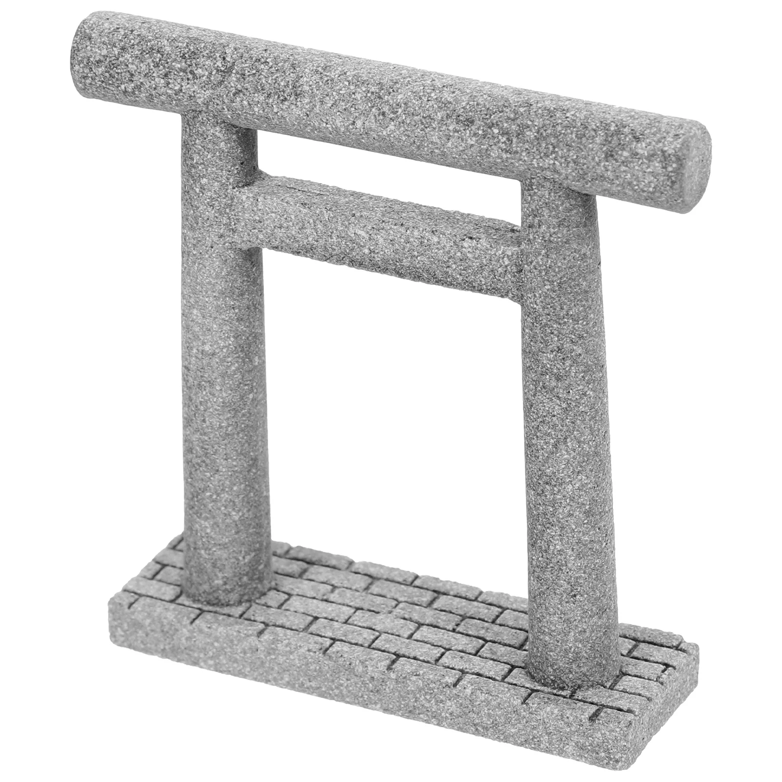

Mini Stone Decor for House Garden Micro L Grey Miniature naments Mini Gate Decor DurableBirdBajingAquariumL