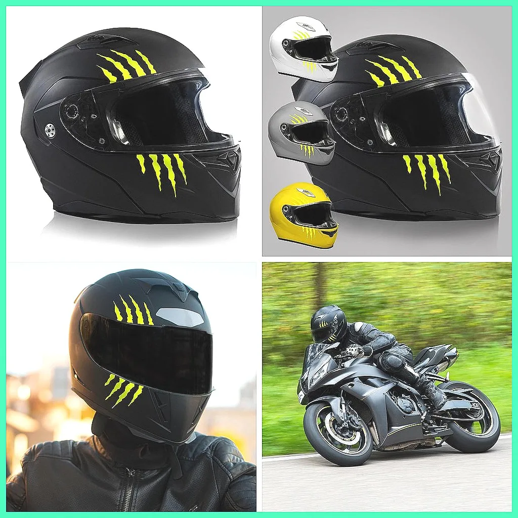 

Motorcycle Helmet Claw Sticker, Waterproof Scratch-Resistant Vinyl Decal for Cars & Motorcycles