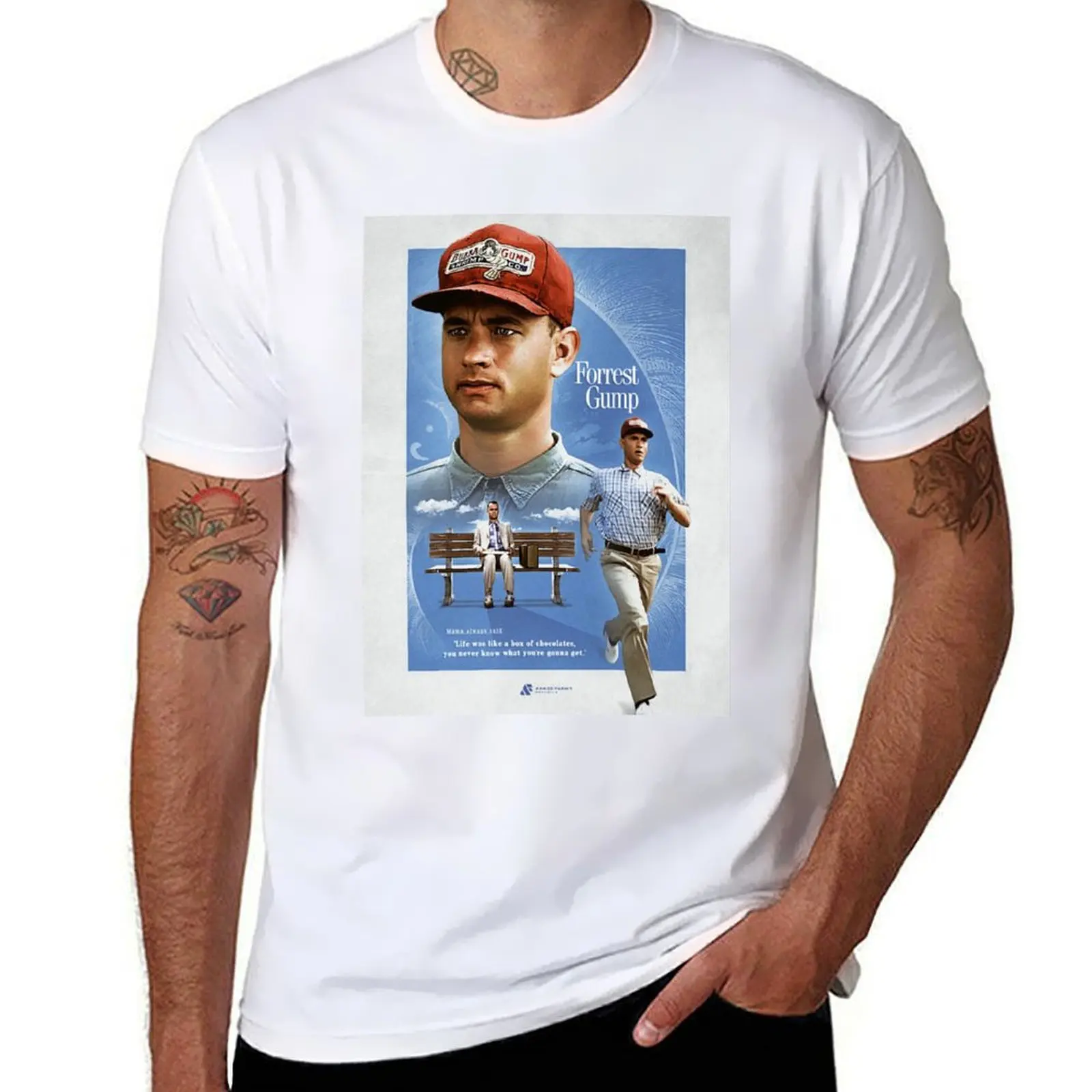 

Forrest Gump T-Shirt t shirts for man cotton funny t shirts with prints T-Shirt