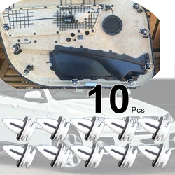 10Pcs For BMW X6 E71 E72 2008 2009 2010 2011 2012 2013 2014 Car Door Card Panel Fascia Lining Trim Clips Rivet Clamp Accessories