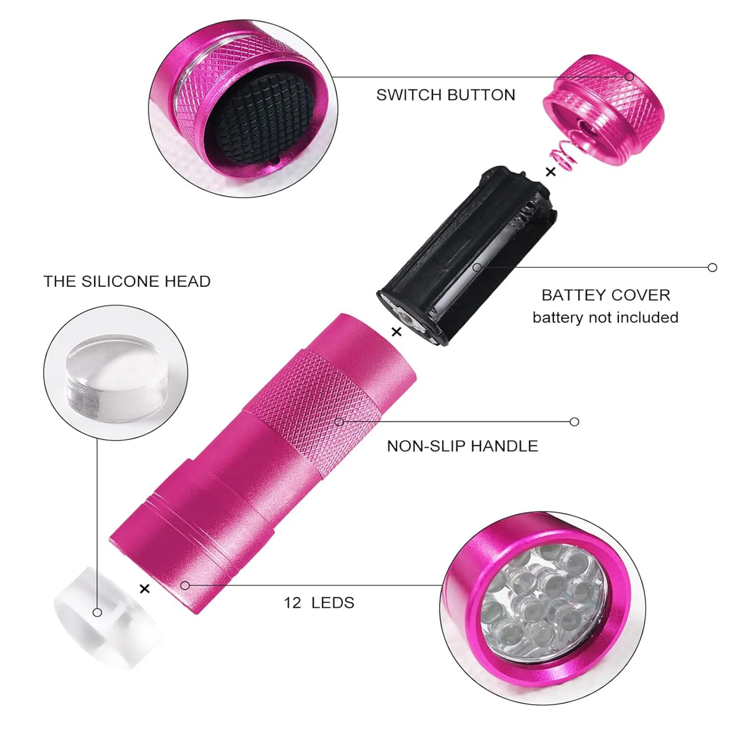 المحمولة سيليكون الصحافة مسمار الفن ختم مع مصباح العلاج بالضوء الصغير الأشعة فوق البنفسجية LED مجفف الأظافر، مسمار الفن الجاف زهرة الترتر أداة #5