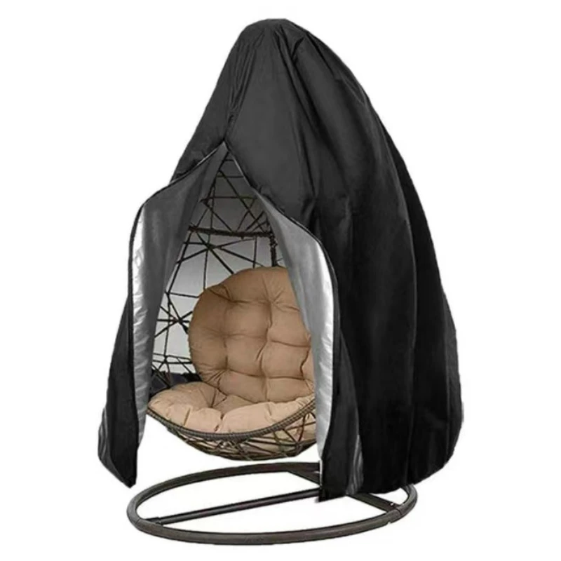 

Hanging Chair Cover with Zipper Anti UV Sun Protector Outdoor Garden Swing Egg Chair Waterproof Rattan Seat Furniture Cover