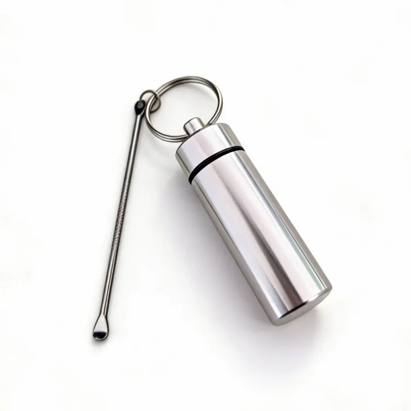 1 Piece Aluminum Alloy Portable Waterproof Container For Outdoor Household Travel Seal Storage Container Pill Box Holder Case