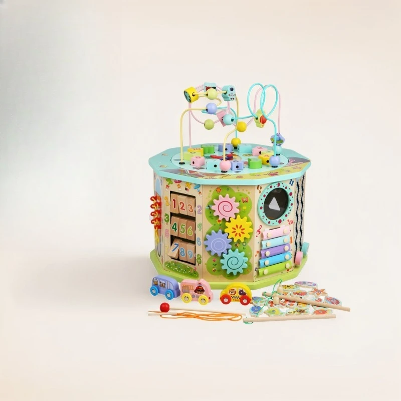 

Multifunctional treasure box children's educational shape cognitive grasp enlightenment toy