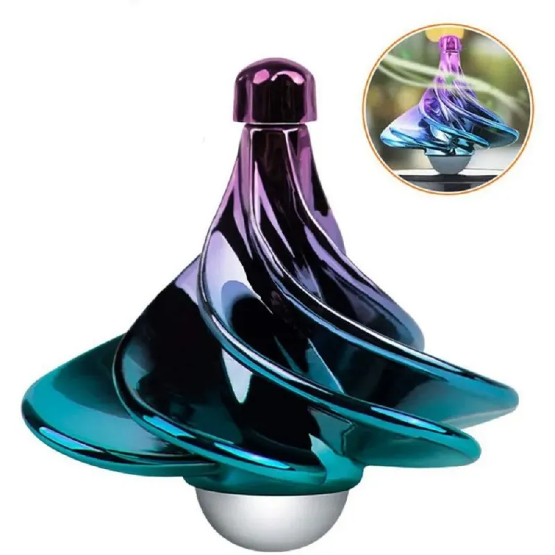 Pneumatic Gyro Decompression Toy Gyro Colorful Wind Blowing Rotating Gyro Pneumatic Spinning Top Fidget Toys For Children Gift