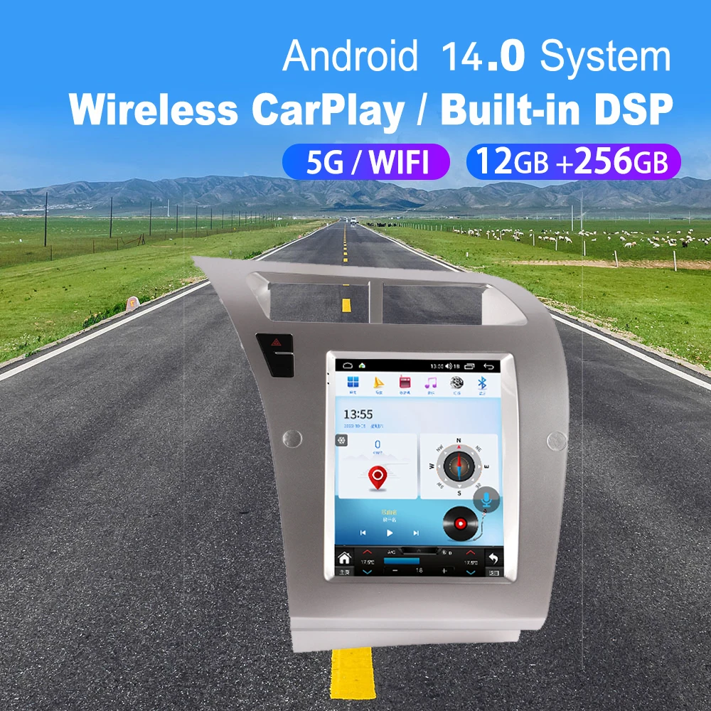 

9.7 Inch Screen Android 14.0 Navigation 12+256GB For Audi A4L 2013-2016 Car Radio Stereo Carplay Auto Multimedia Player Headunit