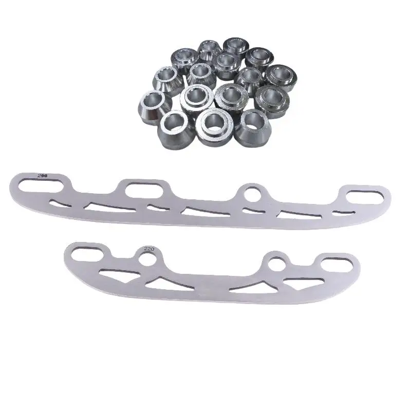 Set Pisau Skate Gambar Inline 220/253/290MM, Pisau Baja Tahan Karat untuk Sepatu Skate.