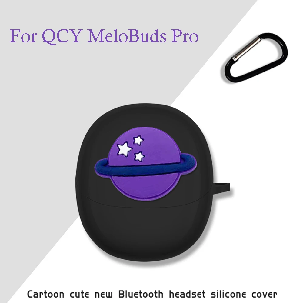 Storage Cases Wireless Bluetooth Earphones Silicone Cover for QCY MeloBuds Pro In Ear All Around Cabin ANC Active Noise Reduce