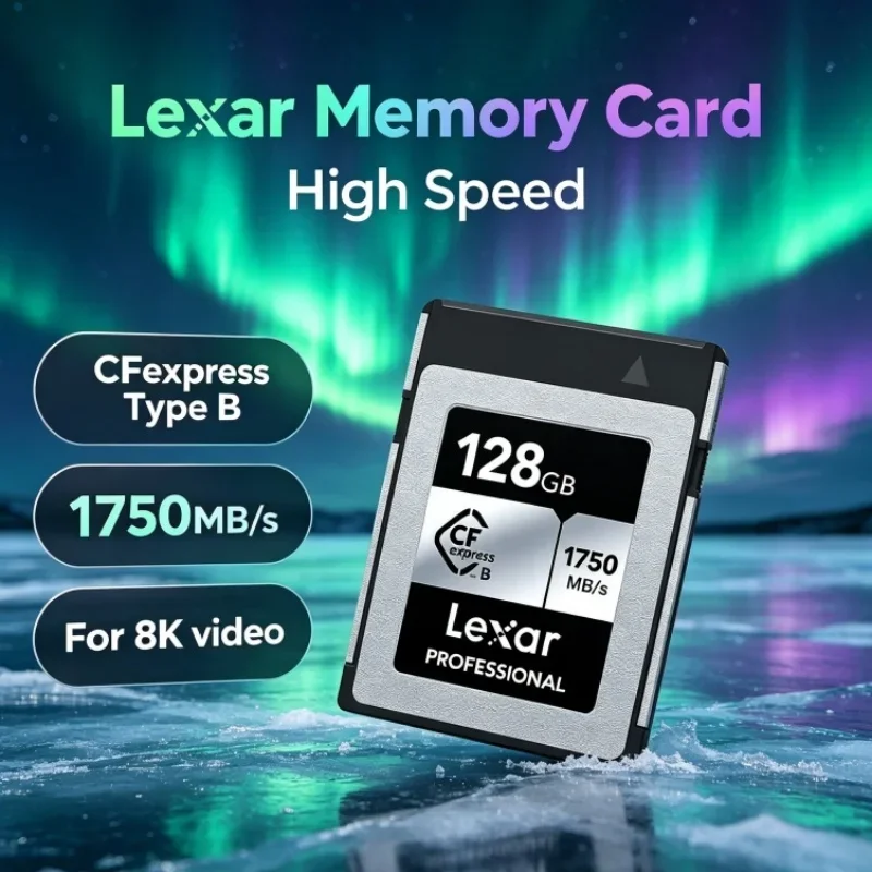 Lexar CFexpress Type B Memory Card Read 1750MB/s CF express Type B Card Storage Card 512GB 128GB 256GB For Mirrorless Camera