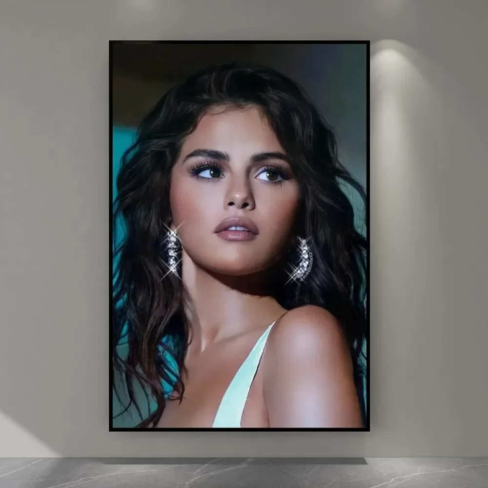 S-Selena Gomezs Poster Paper Print Home Living Room Bedroom Entrance Bar Restaurant Cafe Art Painting Decoration