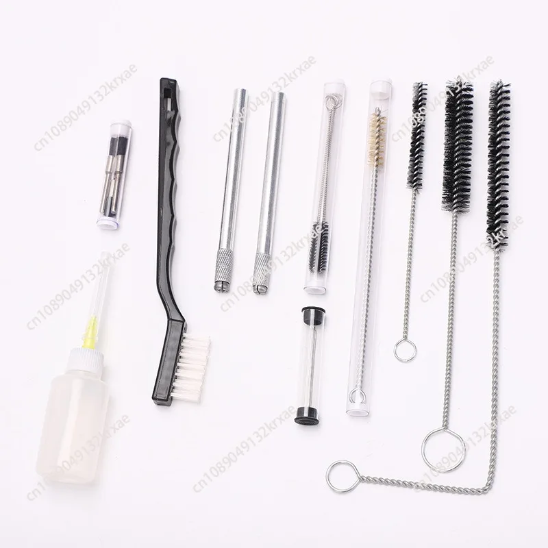 Air Brush Spray Gun Cleaning Kit 27pcs Airbrush Gravity Paint Mini HVLP Detail Set Airbrush Spray Gun  Cleaning Repair Tool Kit