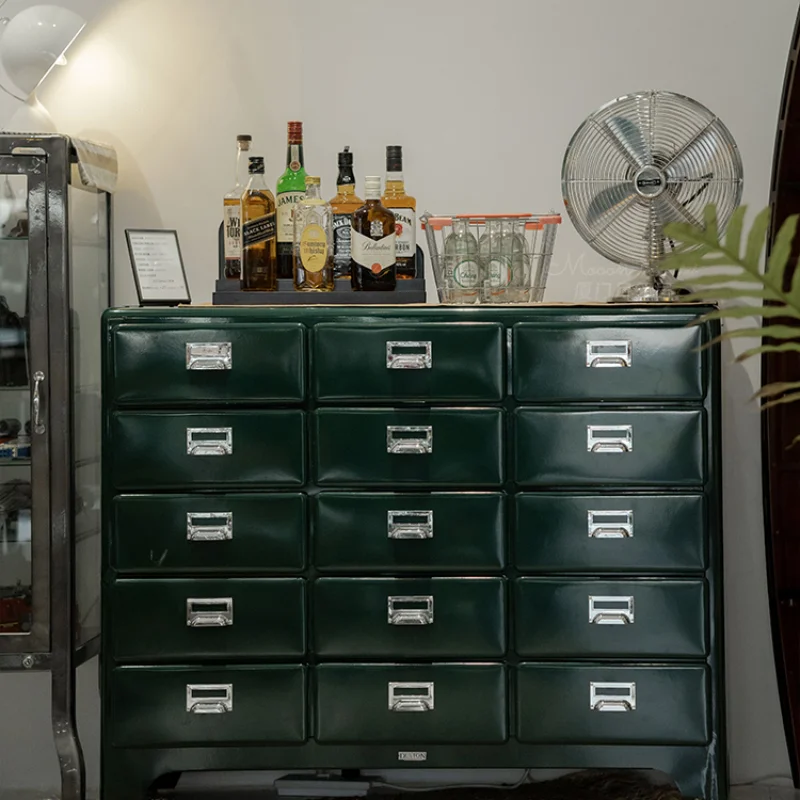 

Fifteen drawer cabinets, metal chest cabinets, multiple rows of lockers in the entrance, storage cabinets, and iron cabinets.