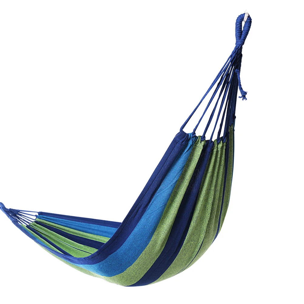 

Double Hammock Swing Hiking Camping Indoor Canvas Garden Outdoor Travel Individual