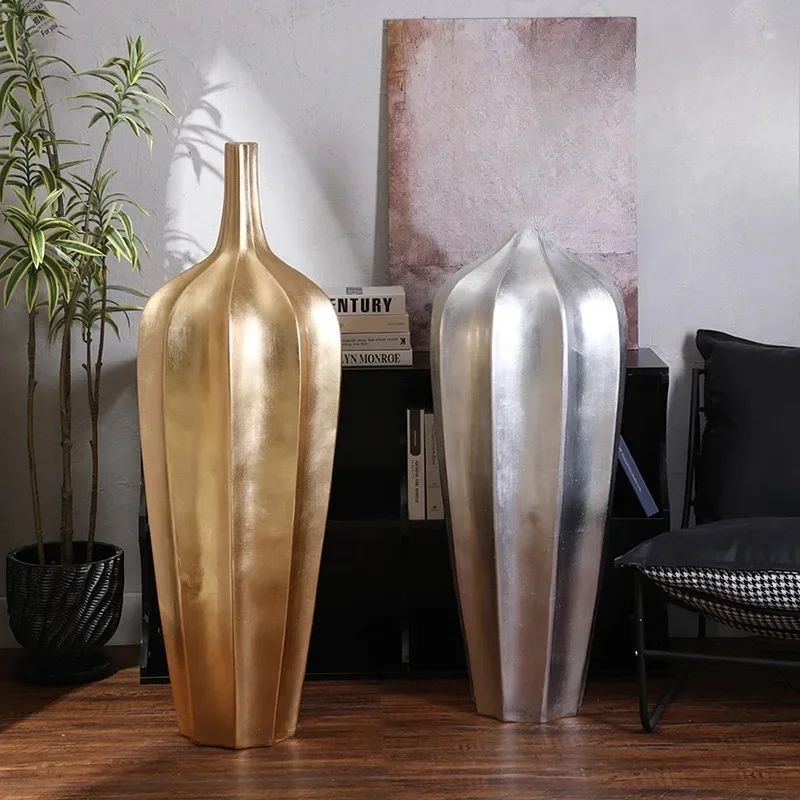 Super large H1.2 meters floor color magnesium oxide vase living room