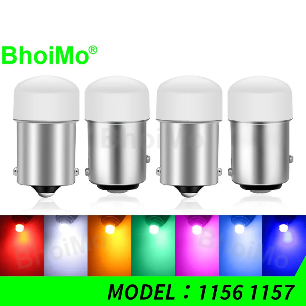 BhoiMo 2PCS 12V 24V 1156 1157 Strobe Flash BA15S BAY15D P21W P21/5W R5W R10W Car Light Brake Reverse Truck Led Bulb Signal Lamp 