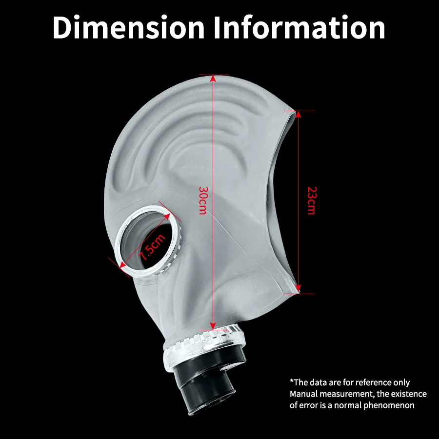 Rubber Full Face Mask Gas Mask Formaldehyde Pollution Protection Respirator Organic Cartridge 2 in 1 Suit for Painting Spraying