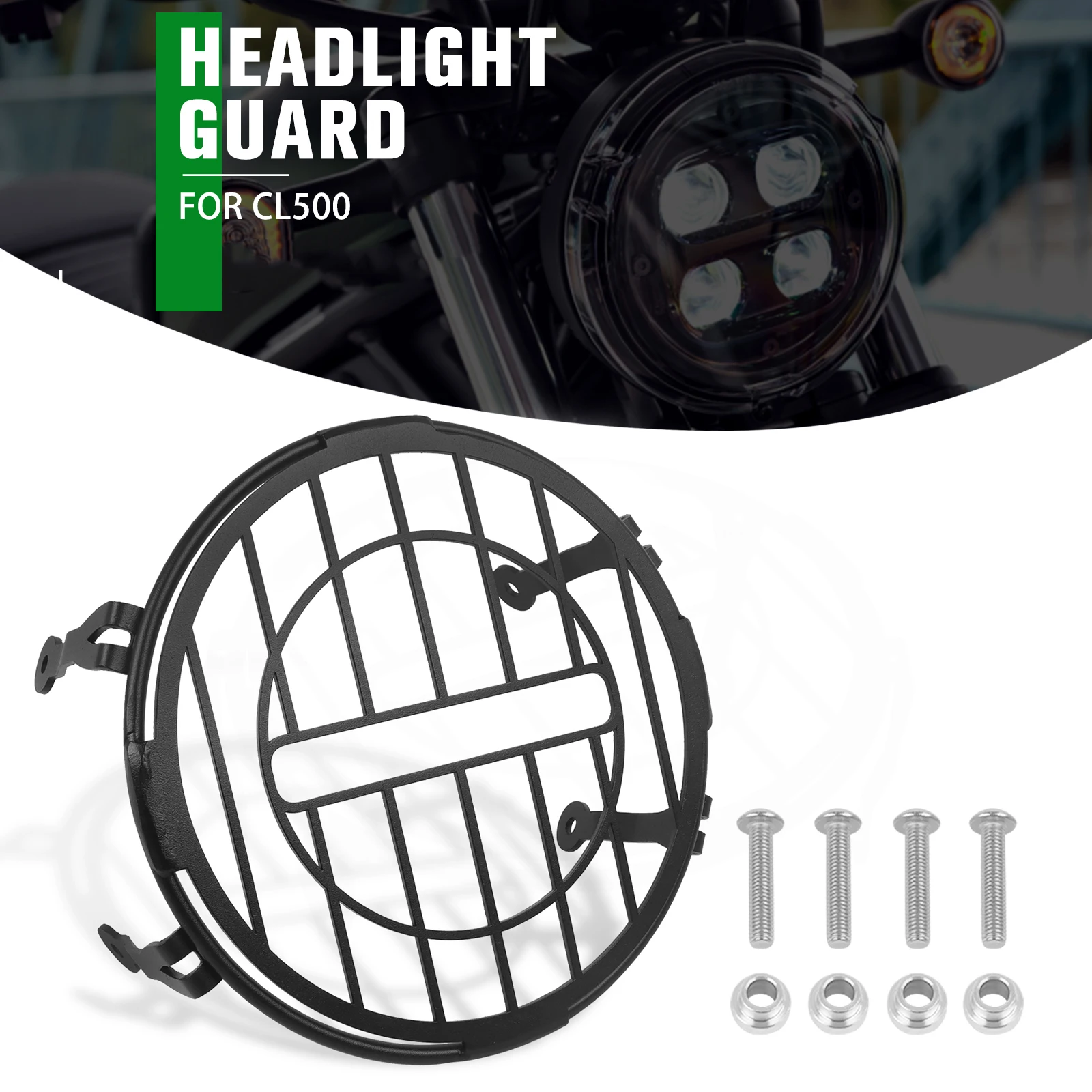 

For Honda CL250 CL500 CL 250 300 CL 500 SCL500 CL300 2023 2024 Headlight Guard Headlight Grille Cover Head Lamp Protection