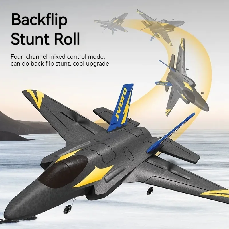 

F35 Fighter Remote Control Aircraft 4-Channel Fixed Wing LED Stunt Tumbling Foam Model Toy Gift for Kids And Aviation Lovers