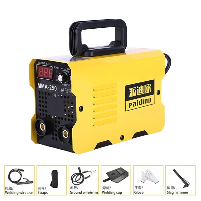 MMA250 Portable Welding Machine 250A Arc Welding Machine Fully Automatic Industrial-Grade Household Small All-Copper 220V DC