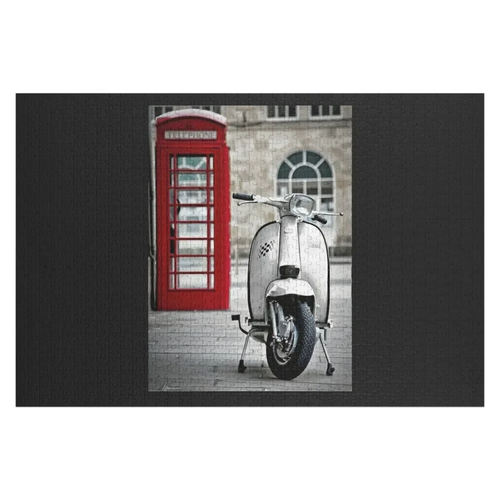 Italian Lambretta GP Scooter Jigsaw Puzzle Toys For Children Christmas Toys Photo Puzzle