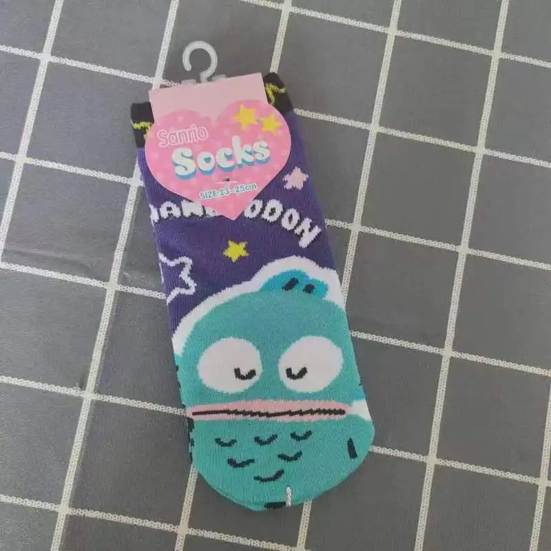 Anime feminino barco meias planas de corte baixo meias casuais curtas para uso diário