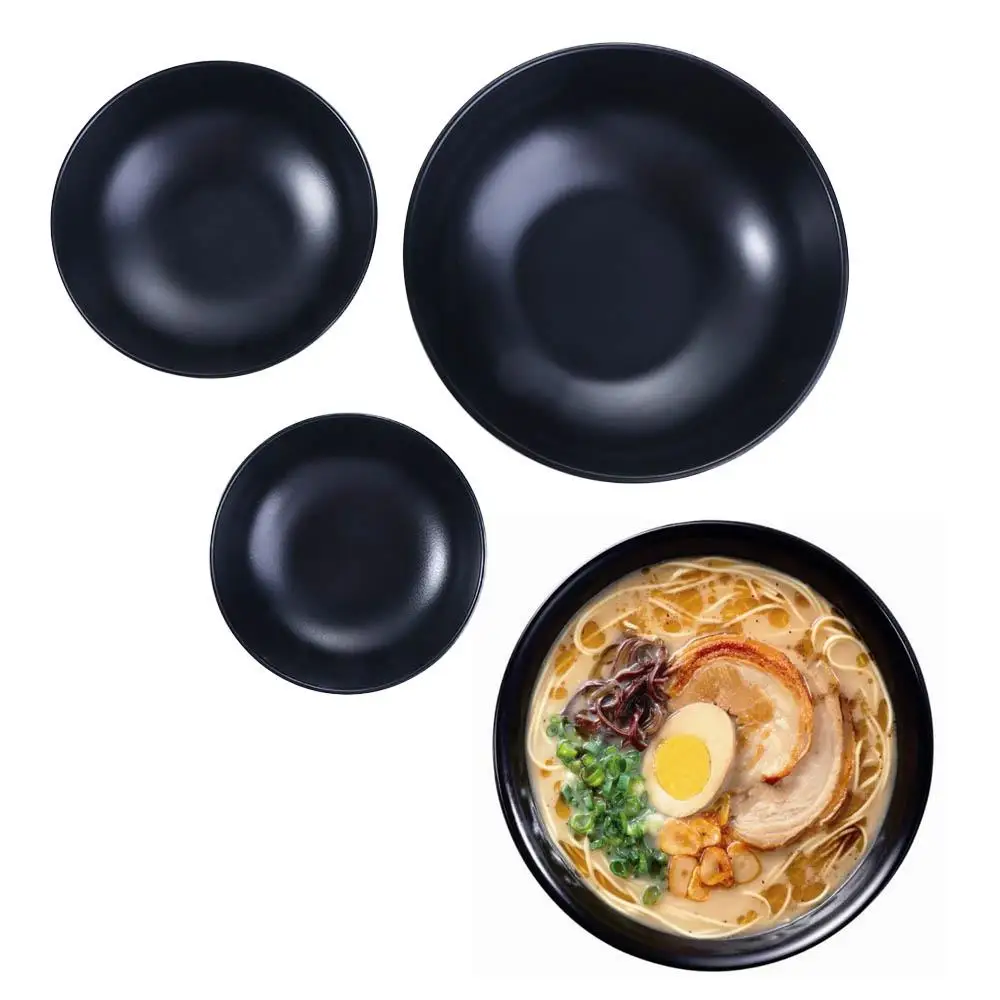 1 PCS Easy Cleaning Ramen Bowl Creative Imitation Porcelain Dull Polish Soup Bowls Durable Food Container