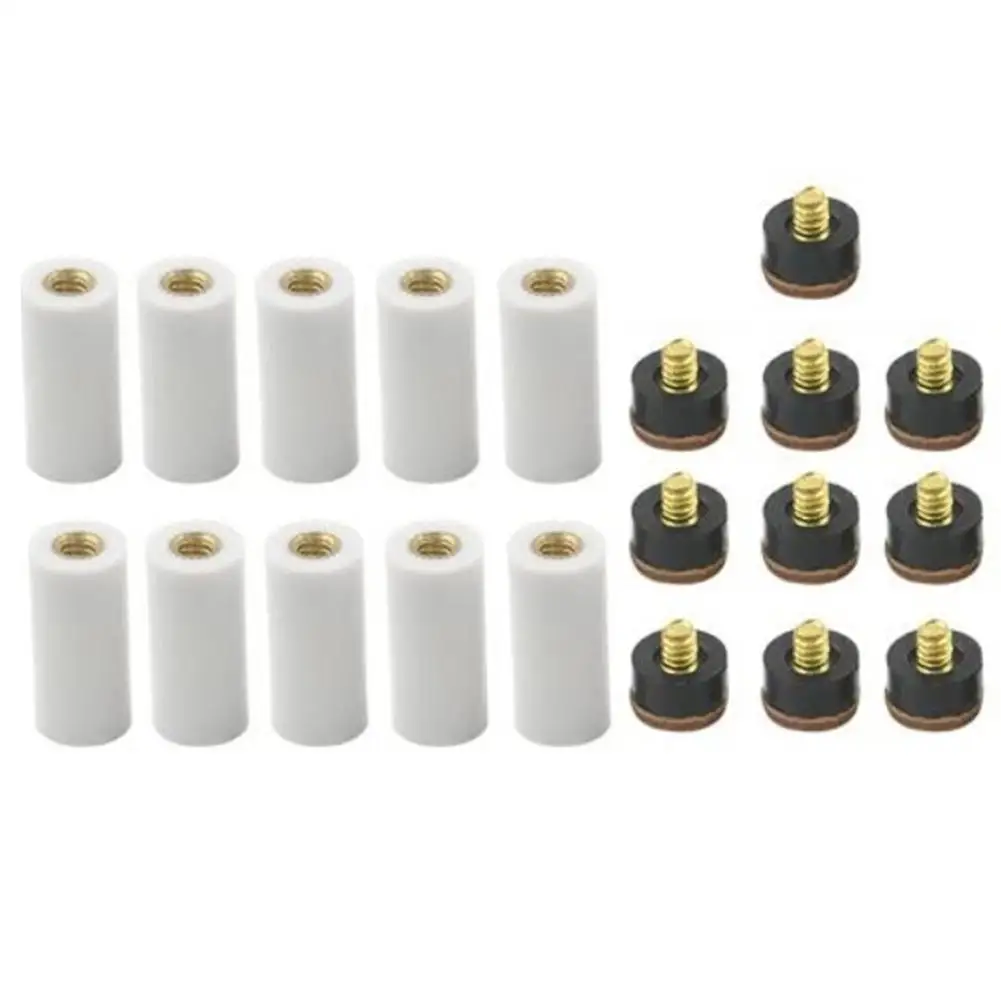 12mm Billiard Cue Tips Billiard Repair Kit Complete Replacement Set Easy Installation Design Enhanced Performance Tips