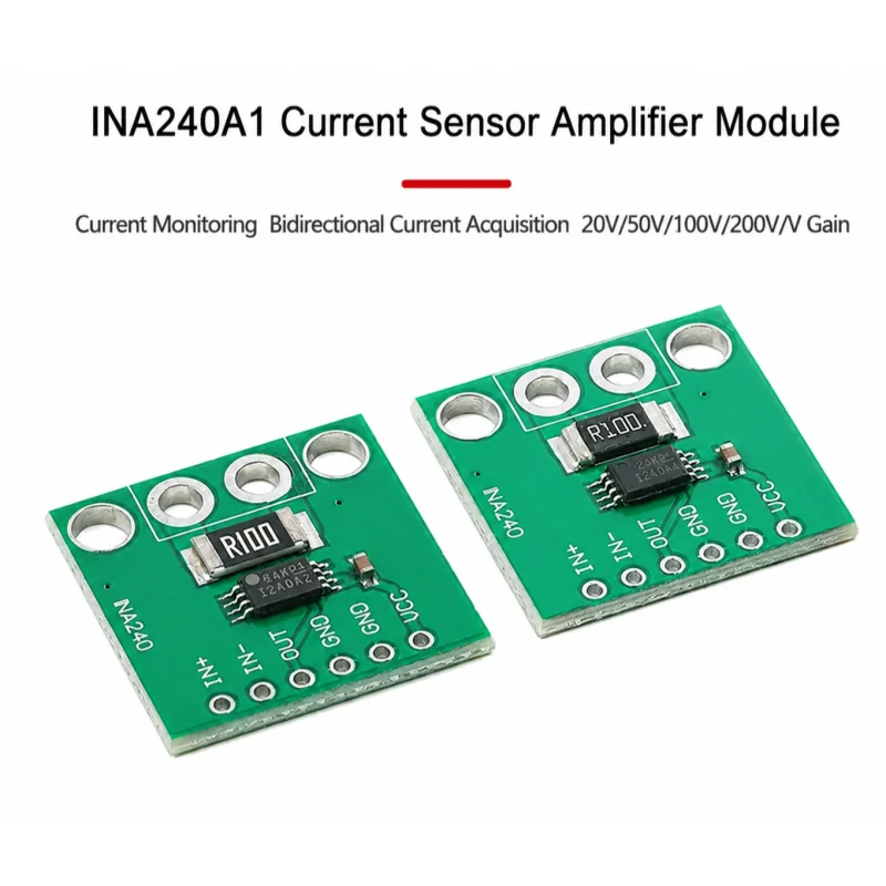 INA240A1/A2/A3/A4 Current Sensing Amplifier Module, Current Monitoring, Bidirectional Current Measurement