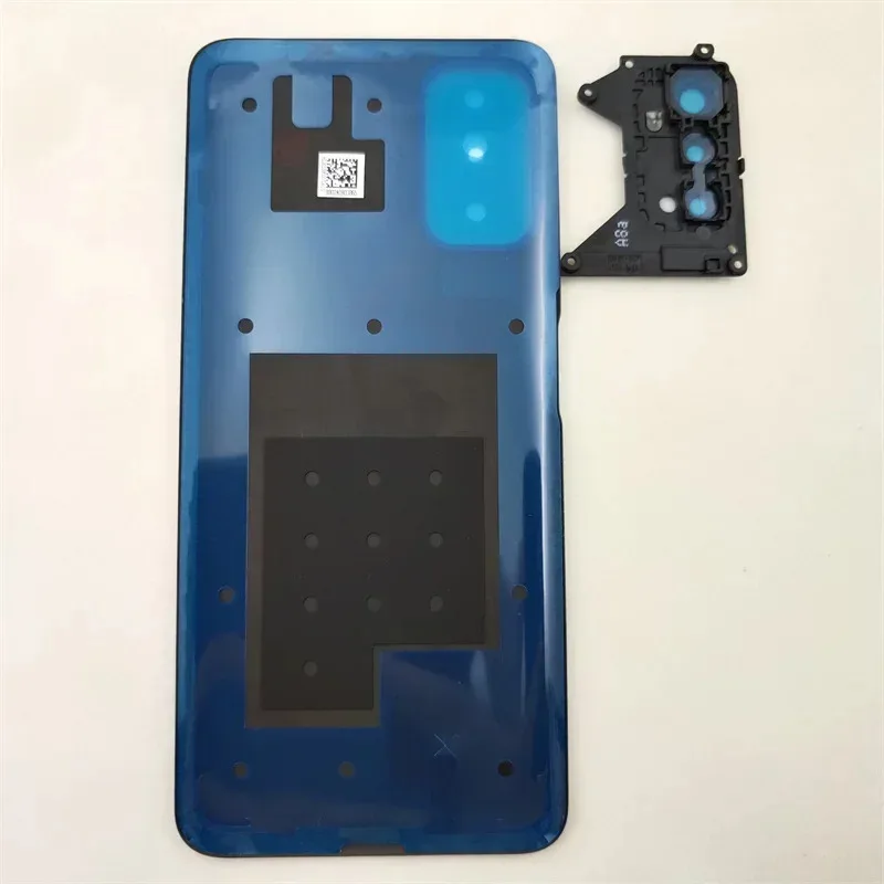ل Redmi ملاحظة 10 5G M2103K19G الغطاء الخلفي اللوحة الخلفية الإسكان الخلفي الباب مع عدسة الكاميرا استبدال