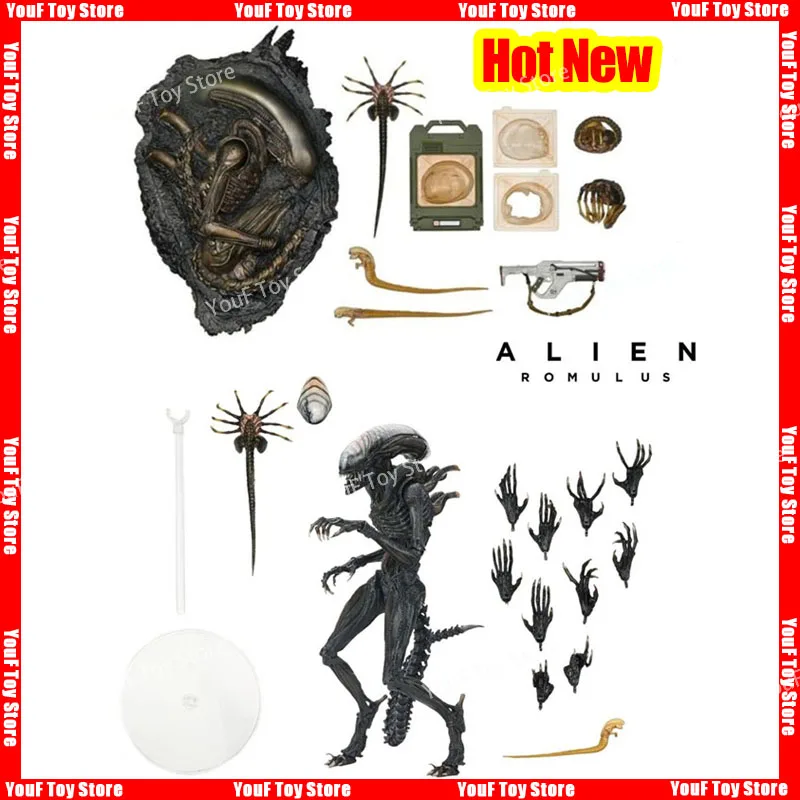 2024 New Neca Alien Romulus Alien Accessories Kit Anime Action Figure Model Doll Kid Toy Christmas Birthday Gift Custom