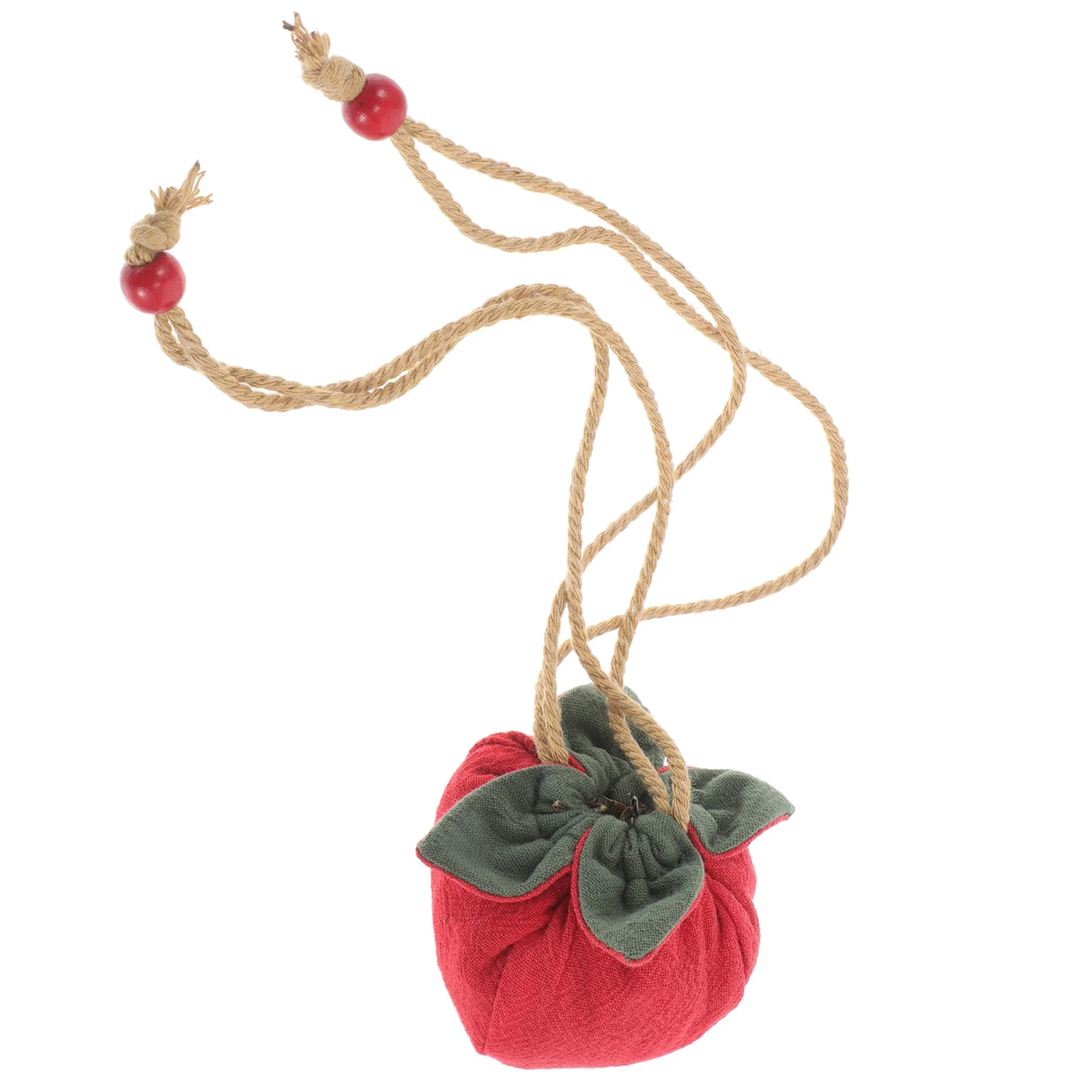 

Chinese Sachet Empty Bag Red Persimmon Design Hanging Lucky Amulet For Good Luck Feng Shui Ornament Wealth Charm