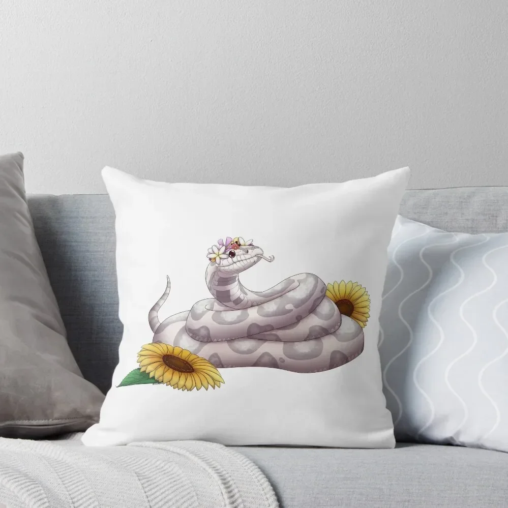 Lavender Corn Snake Throw Pillow Luxury Pillow Case Couch Cushions christmas cushions covers pillow