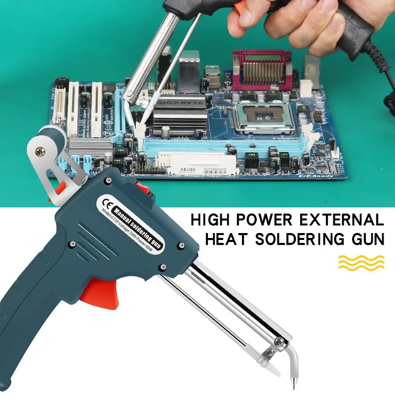 Electric Soldering Iron 110V/220V 60W Hand-Held Internal And External Heating Automatically Send Tin Gun Welding Repair Tools