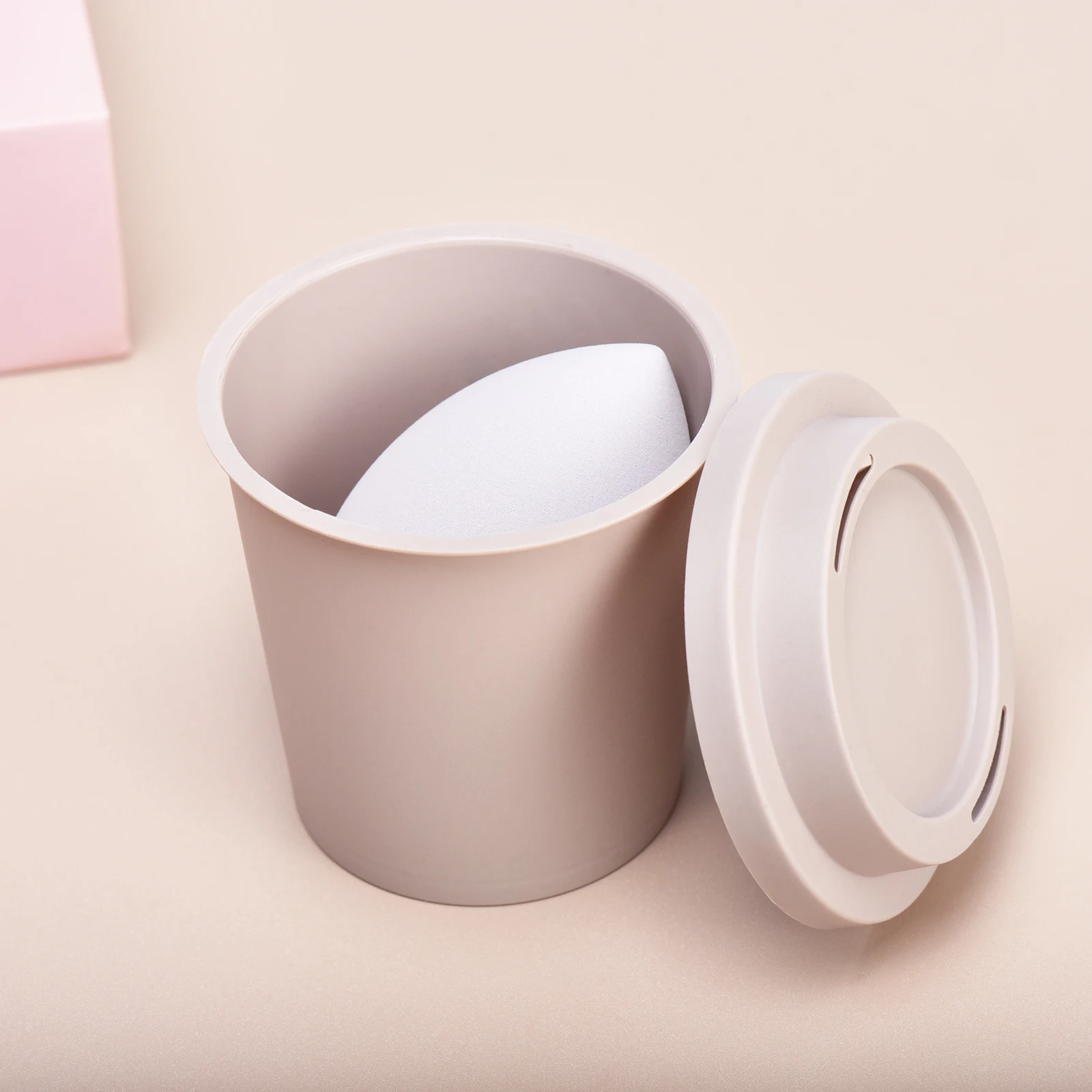 木製ハンドル付きメイクアップブラシセット,合成ベースブラシ,アイシャドウブラシ,メイクアップスポンジ,パウダーパフツール,品質,10個