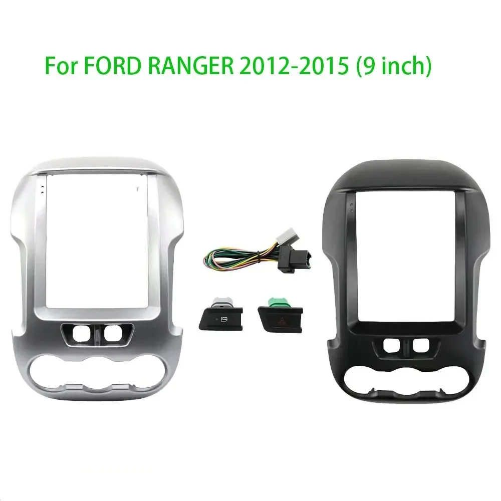 

9.7 Inch 2 Din Car Radio DVD Player Fascias Frame For FORD RANGER 2012-2015 Tesla Style Multimedia Video Navigation Panel Trim