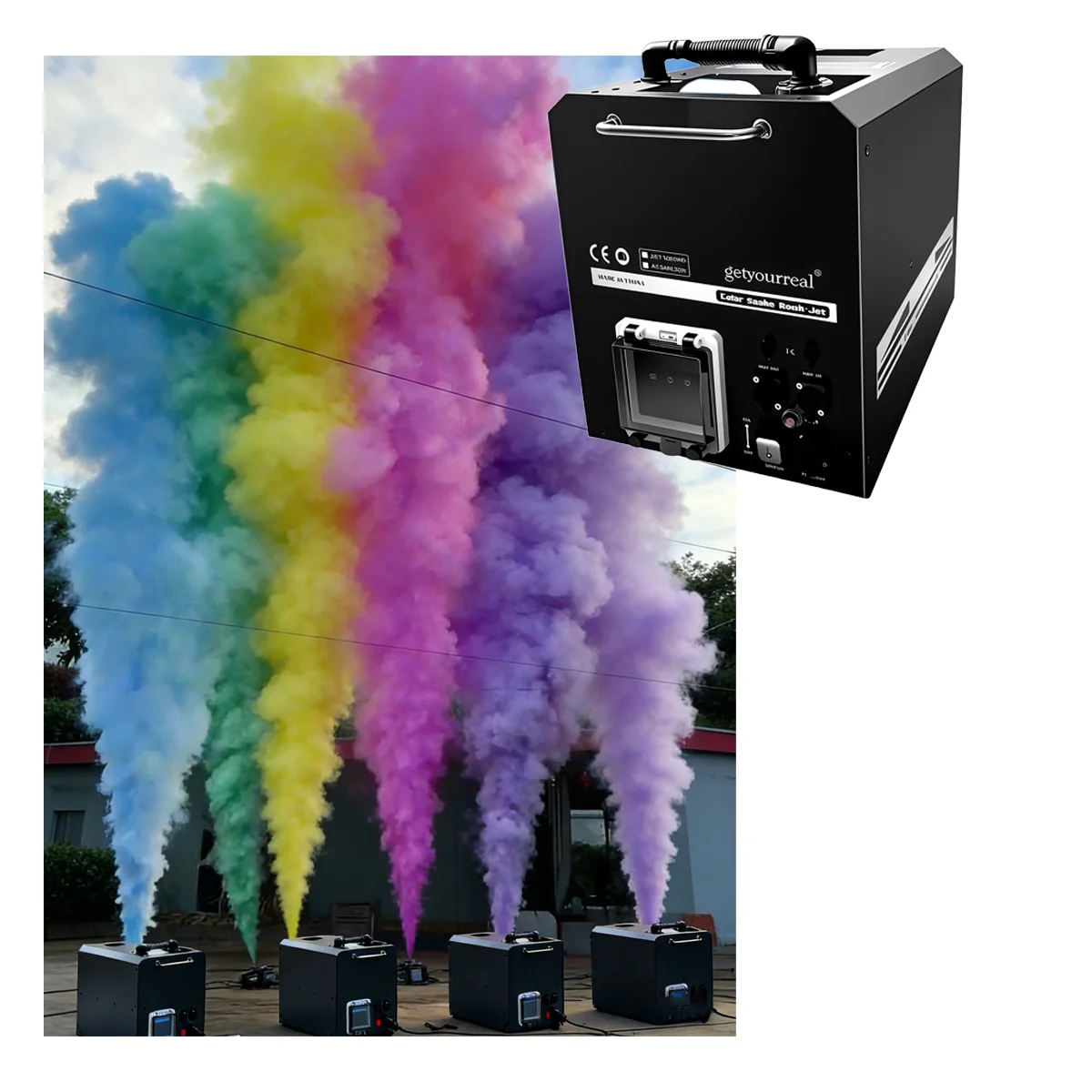 

Новая дым-машина DMX512 3500 Вт с цветами: розовый, синий, зеленый, желтый, фиолетовый, дальность распыления 10-12 м, для сцены, гендер-пати, свадьбы